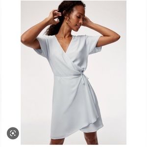 Aritzia babaton light blue Wallace dress new never worn size XS